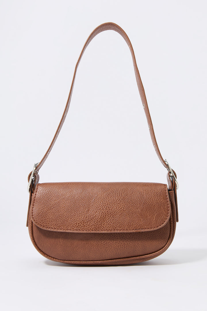 Faux Leather Adjustable Strap Purse