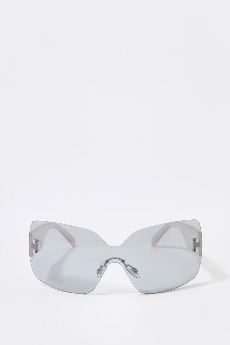 Rimless Shield Sunglasses