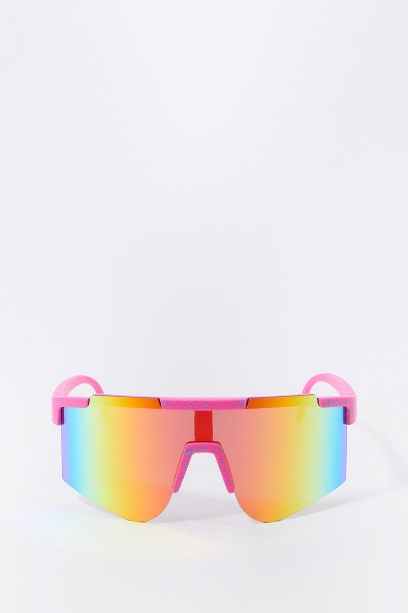 Rainbow Lens Shield Sunglasses