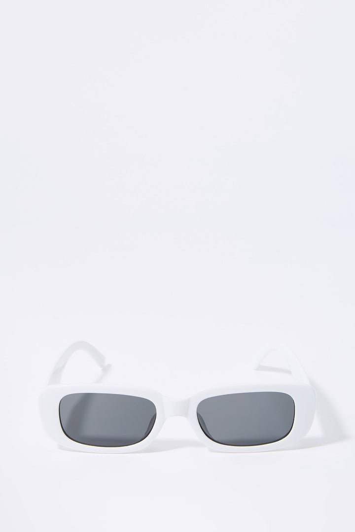 White Rectangle Sunglasses