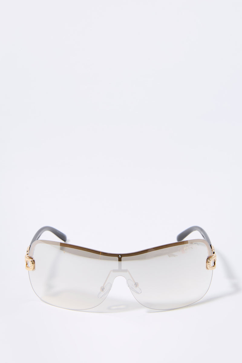 Rimless Shield Sunglasses