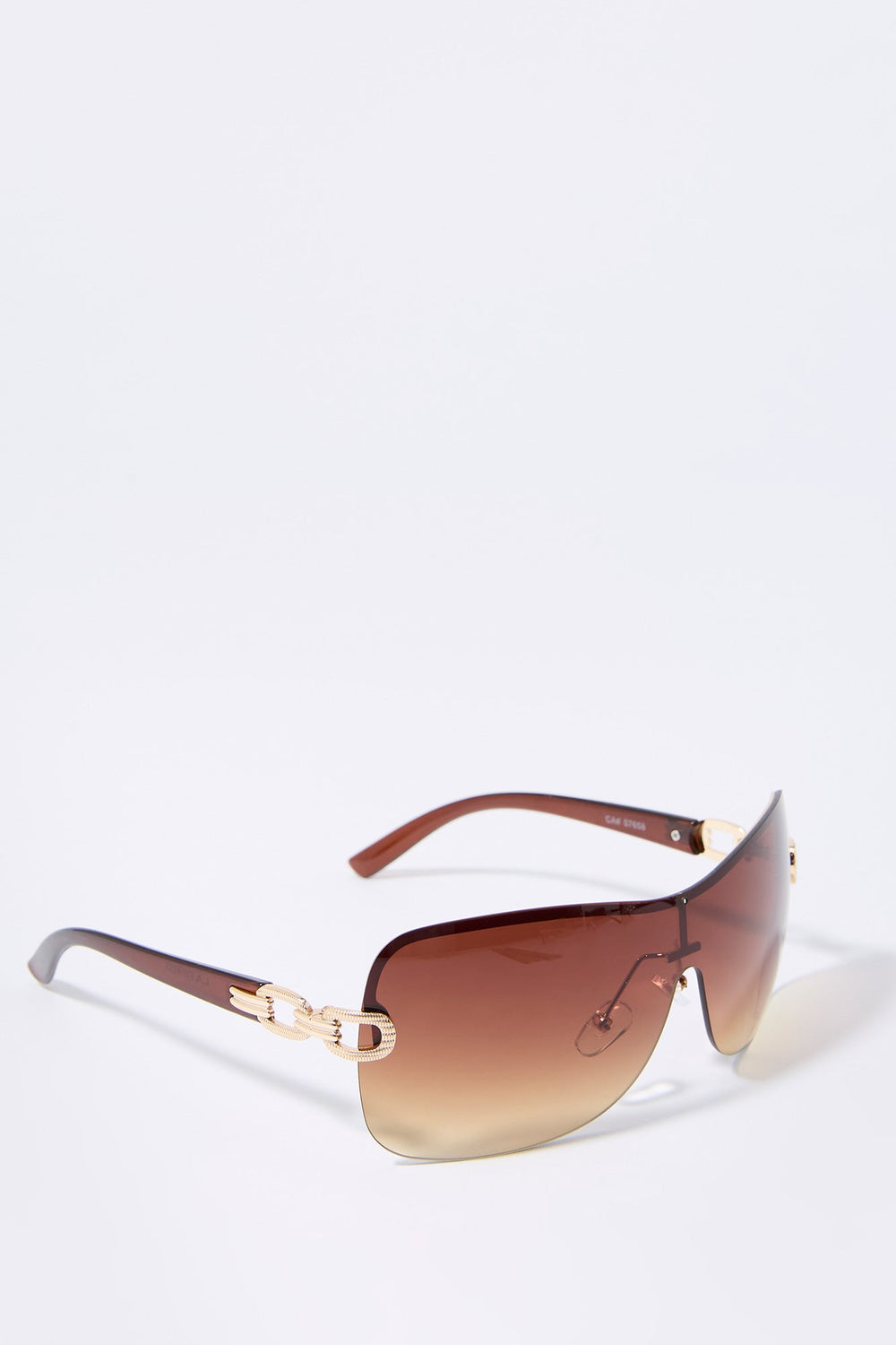 Colored Rimless Shield Sunglasses Colored Rimless Shield Sunglasses 2
