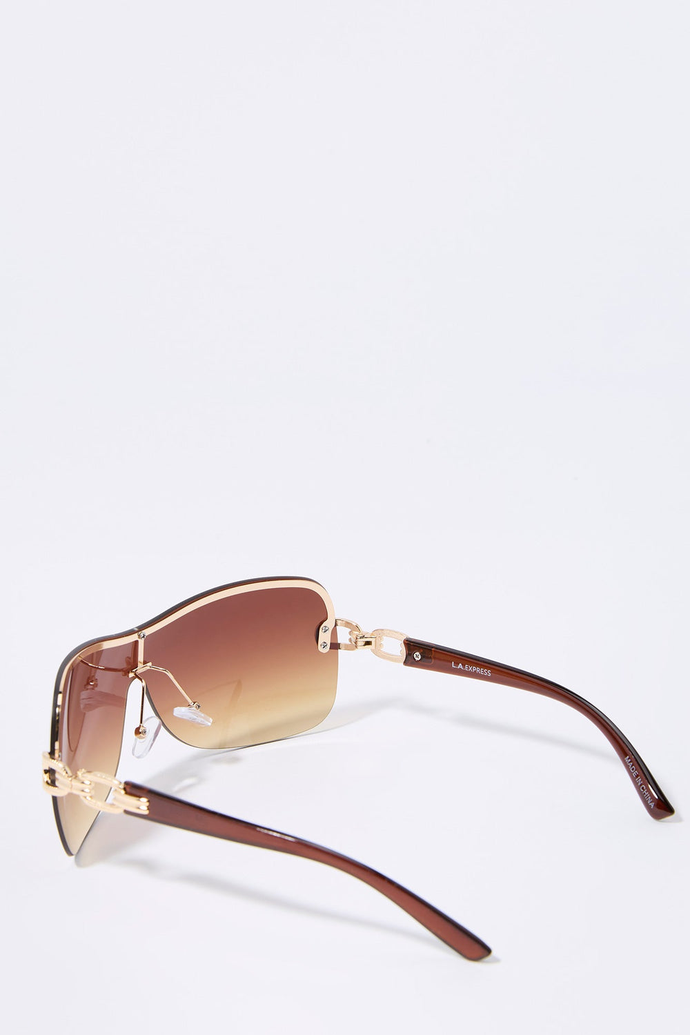 Colored Rimless Shield Sunglasses Colored Rimless Shield Sunglasses 3