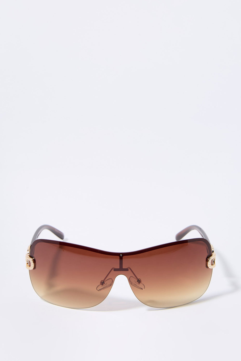 Colored Rimless Shield Sunglasses Colored Rimless Shield Sunglasses 1