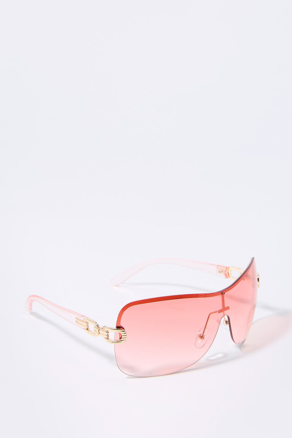 Colored Rimless Shield Sunglasses Colored Rimless Shield Sunglasses 5