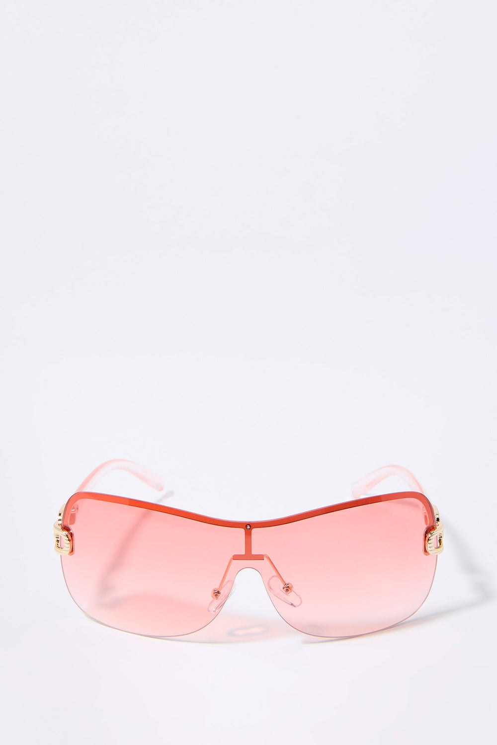 Colored Rimless Shield Sunglasses Colored Rimless Shield Sunglasses 4