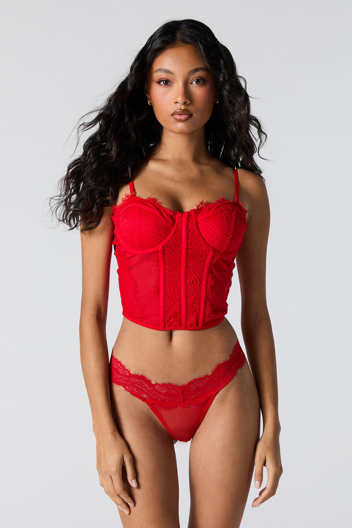 Lace Mesh Corset