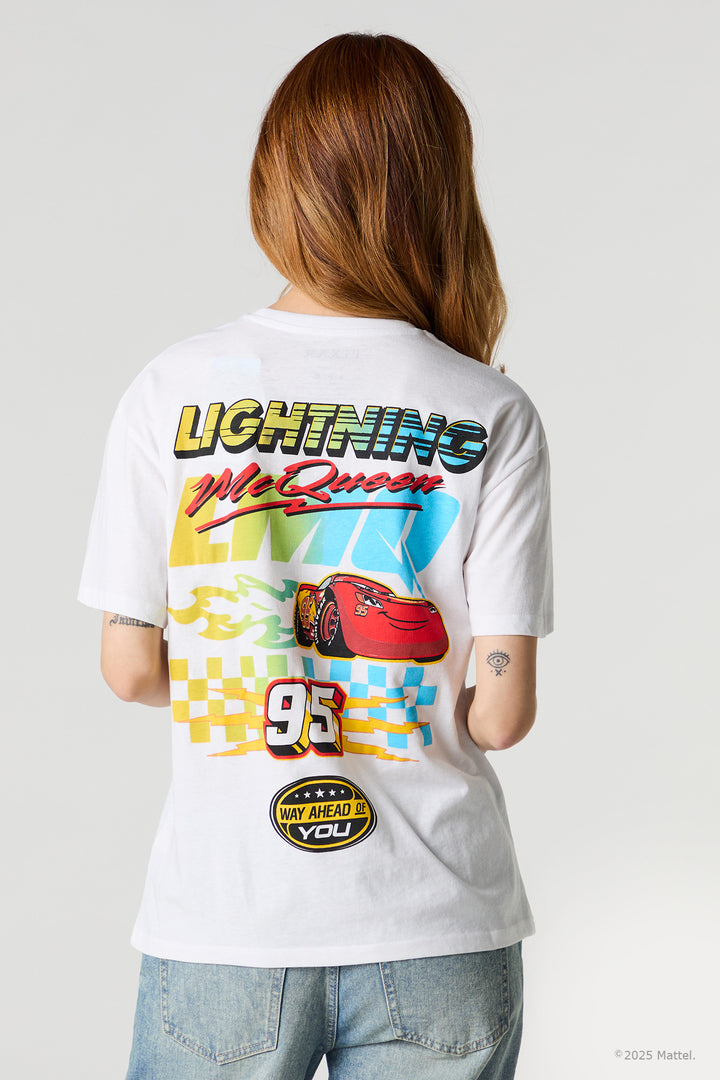 Lightning McQueen Graphic Boyfriend T-Shirt