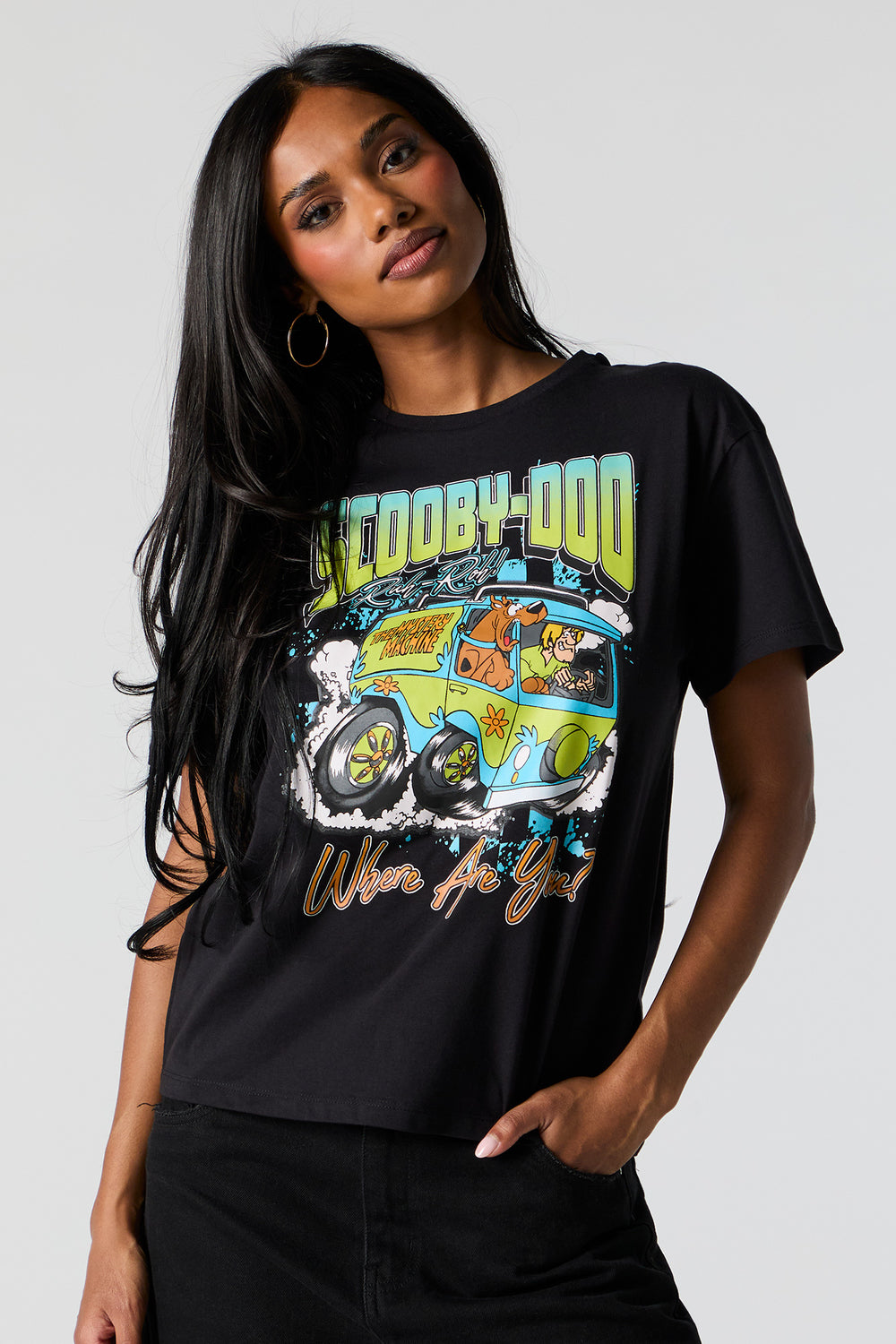 Scooby Doo Graphic Boyfriend T-Shirt Scooby Doo Graphic Boyfriend T-Shirt 2