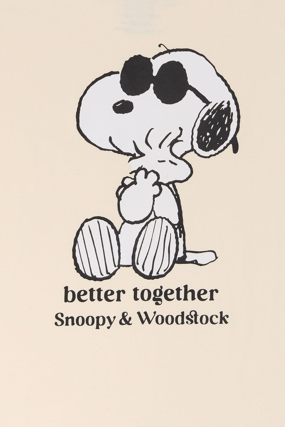 Snoopy and Woodstock Graphic Boyfriend T-Shirt Snoopy and Woodstock Graphic Boyfriend T-Shirt 1