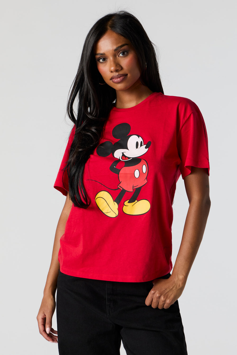Mickey Mouse Graphic Boyfriend T-Shirt Mickey Mouse Graphic Boyfriend T-Shirt 2