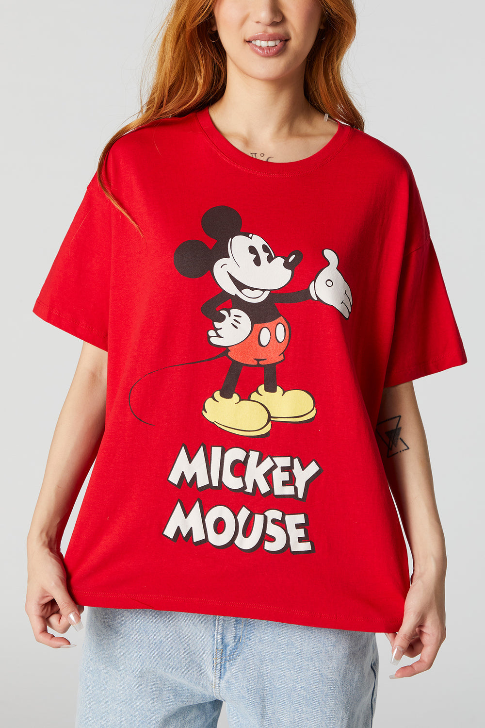 Mickey Mouse Graphic Boyfriend T-Shirt Mickey Mouse Graphic Boyfriend T-Shirt 1