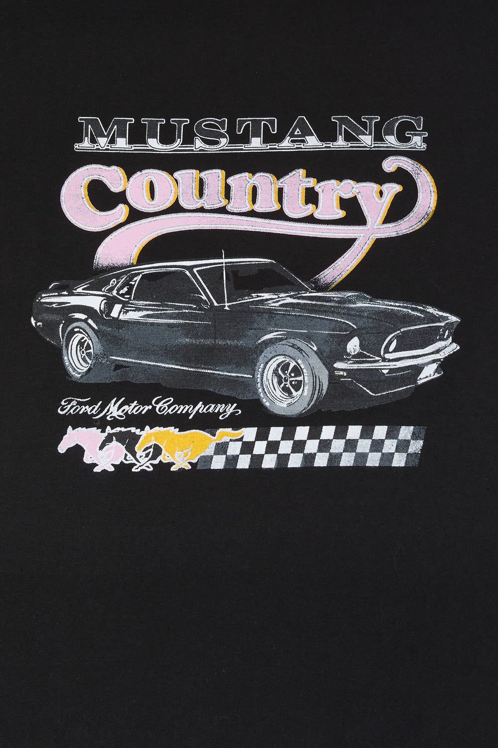 Mustang Country Graphic Boyfriend  T-Shirt Mustang Country Graphic Boyfriend  T-Shirt 1