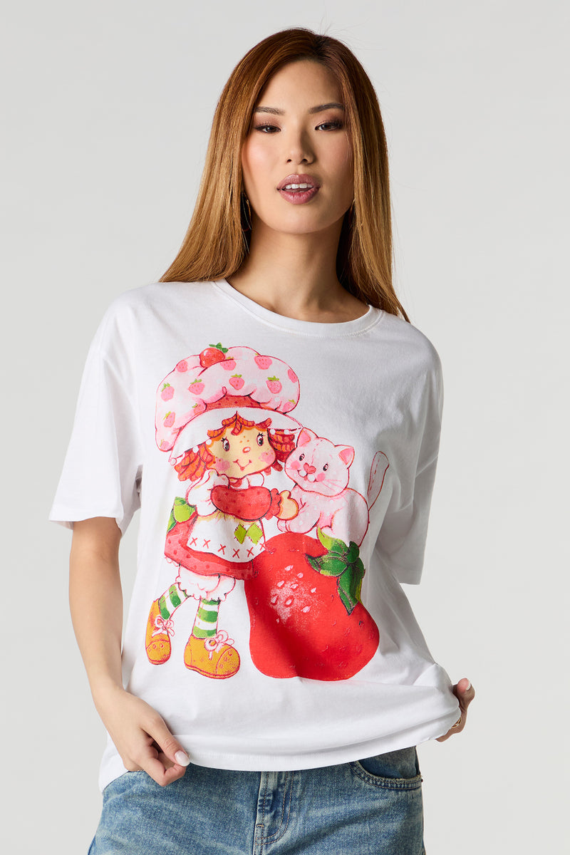 Strawberry Shortcake Graphic Boyfriend T-Shirt