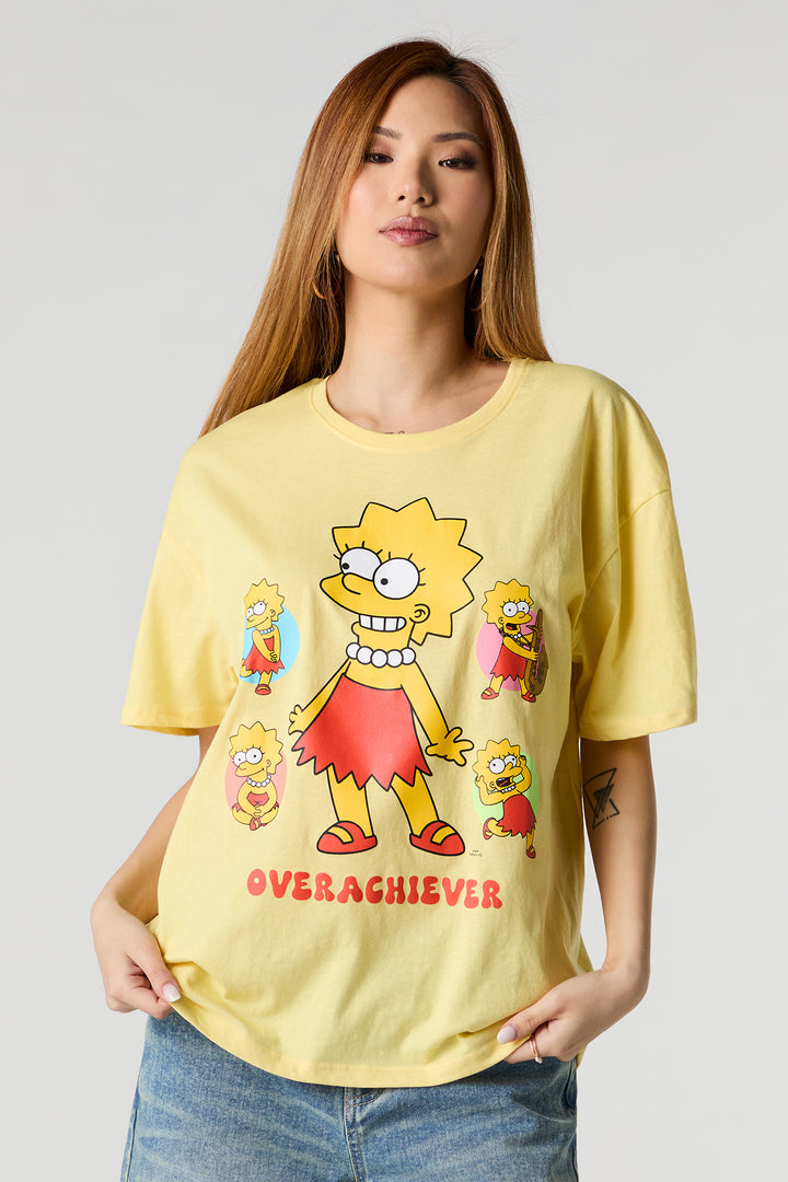 Lisa Simpson Graphic Boyfriend T-Shirt