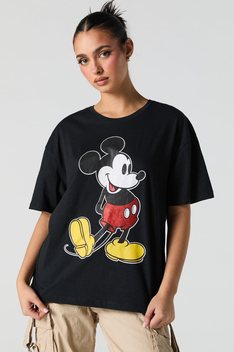 Mickey Mouse Graphic Boyfriend T-Shirt