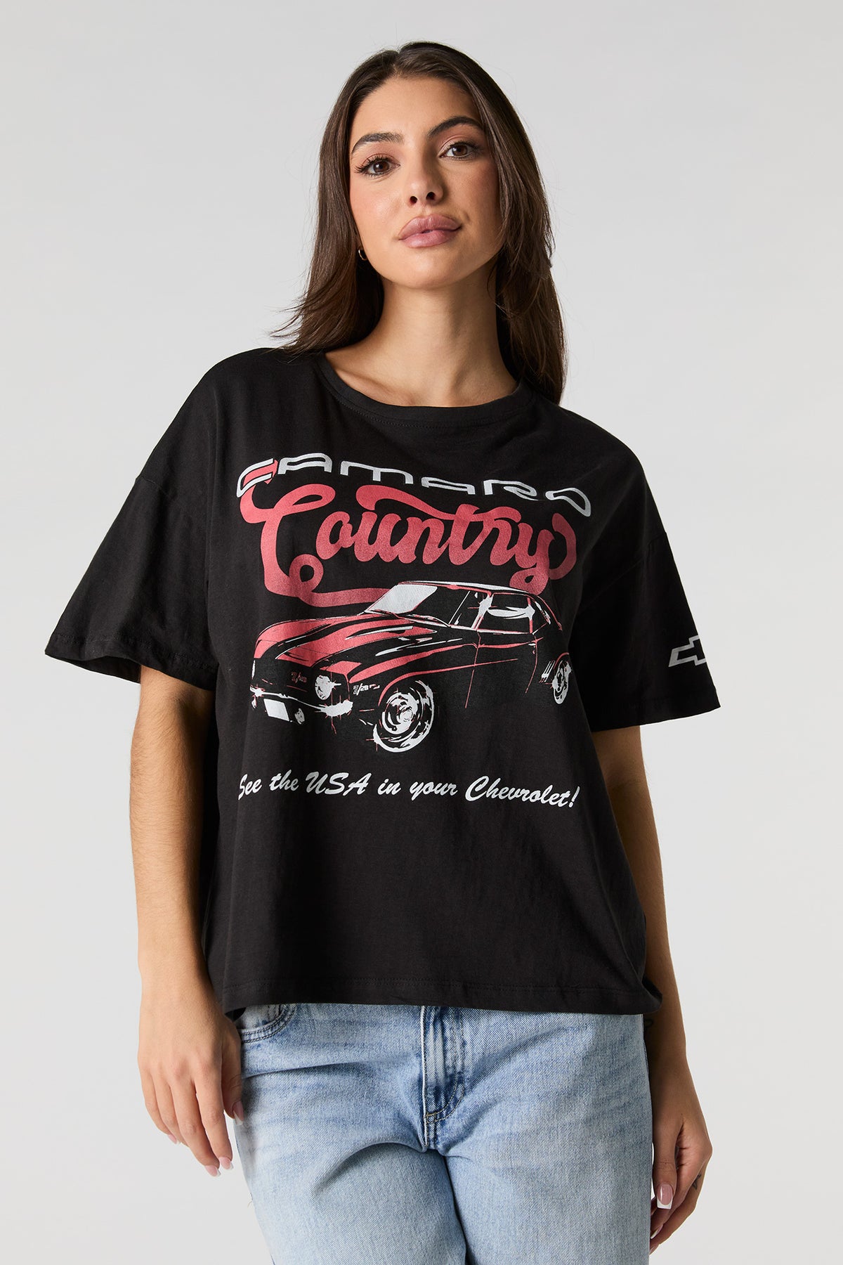 Camaro Country Graphic Boyfriend T-Shirt