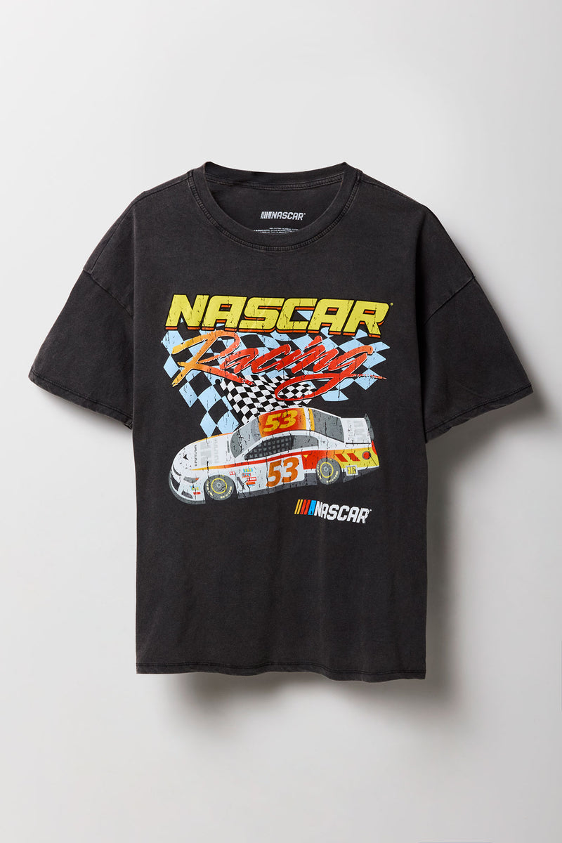 NASCAR Racing Graphic Washed Boyfriend T-Shirt