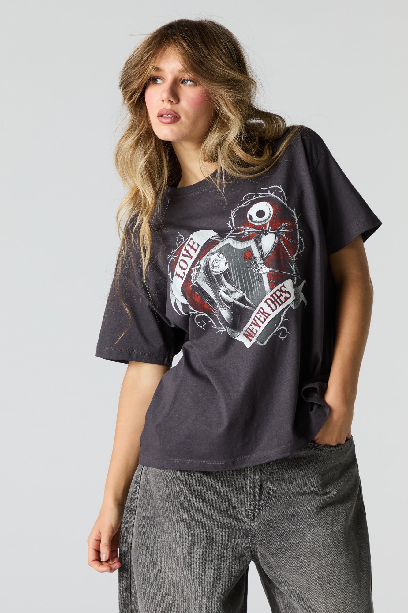 Jack & Sally Graphic Boyfriend T-Shirt