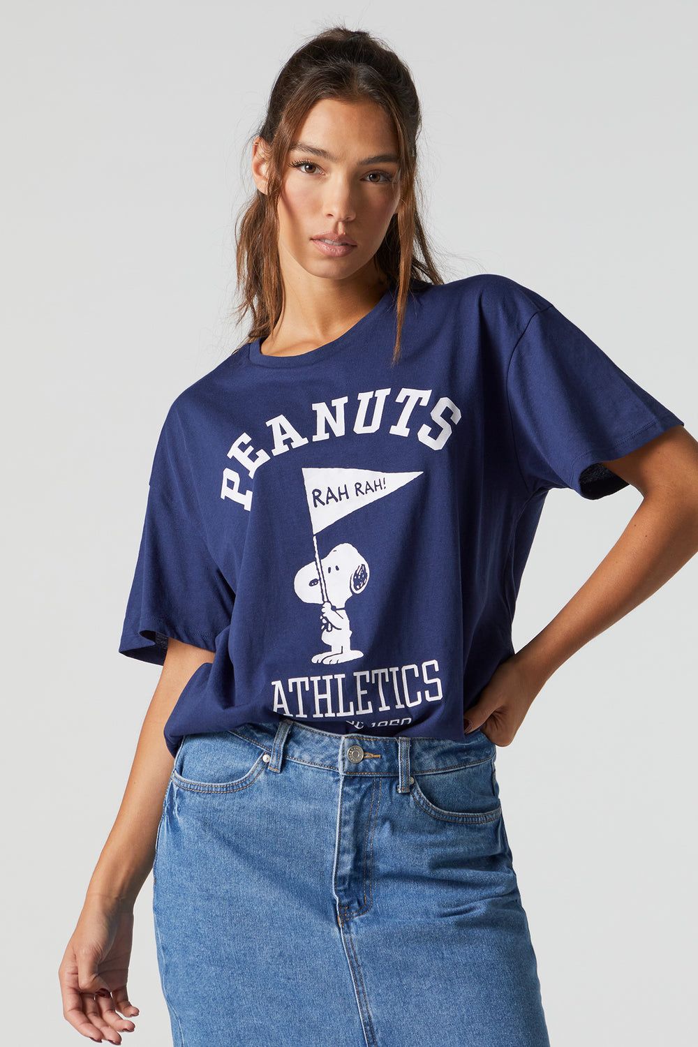Peanuts Athletics Graphic Boyfriend T-Shirt Peanuts Athletics Graphic Boyfriend T-Shirt 1