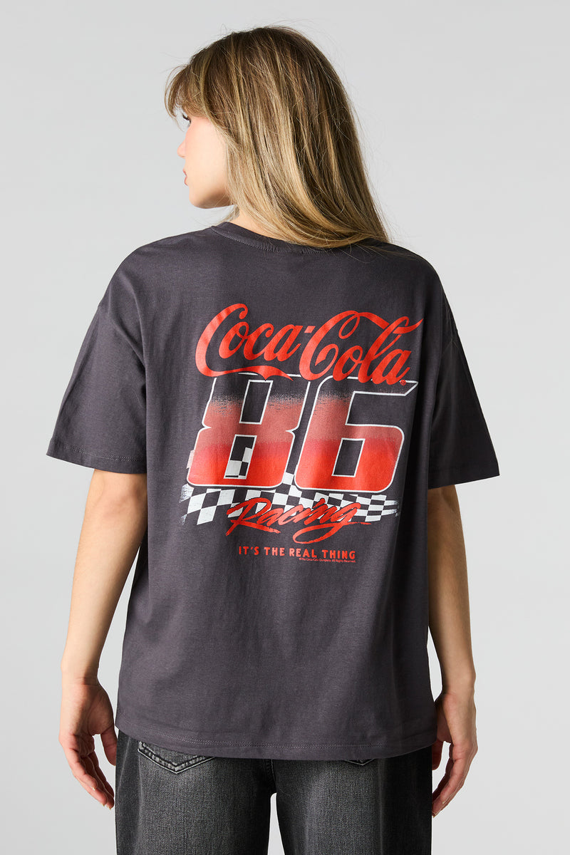 Coca Cola Racing Graphic Boyfriend T-Shirt