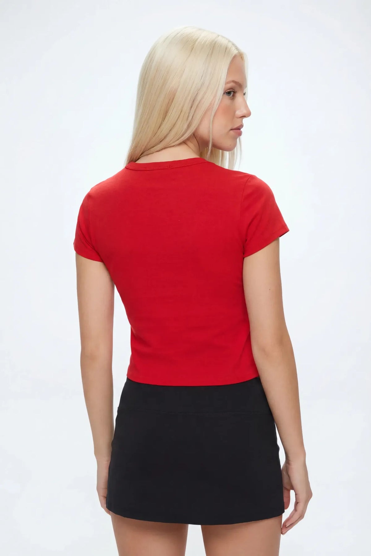 Alt View 2. Playboy USA Graphic Fitted T-Shirt - Red