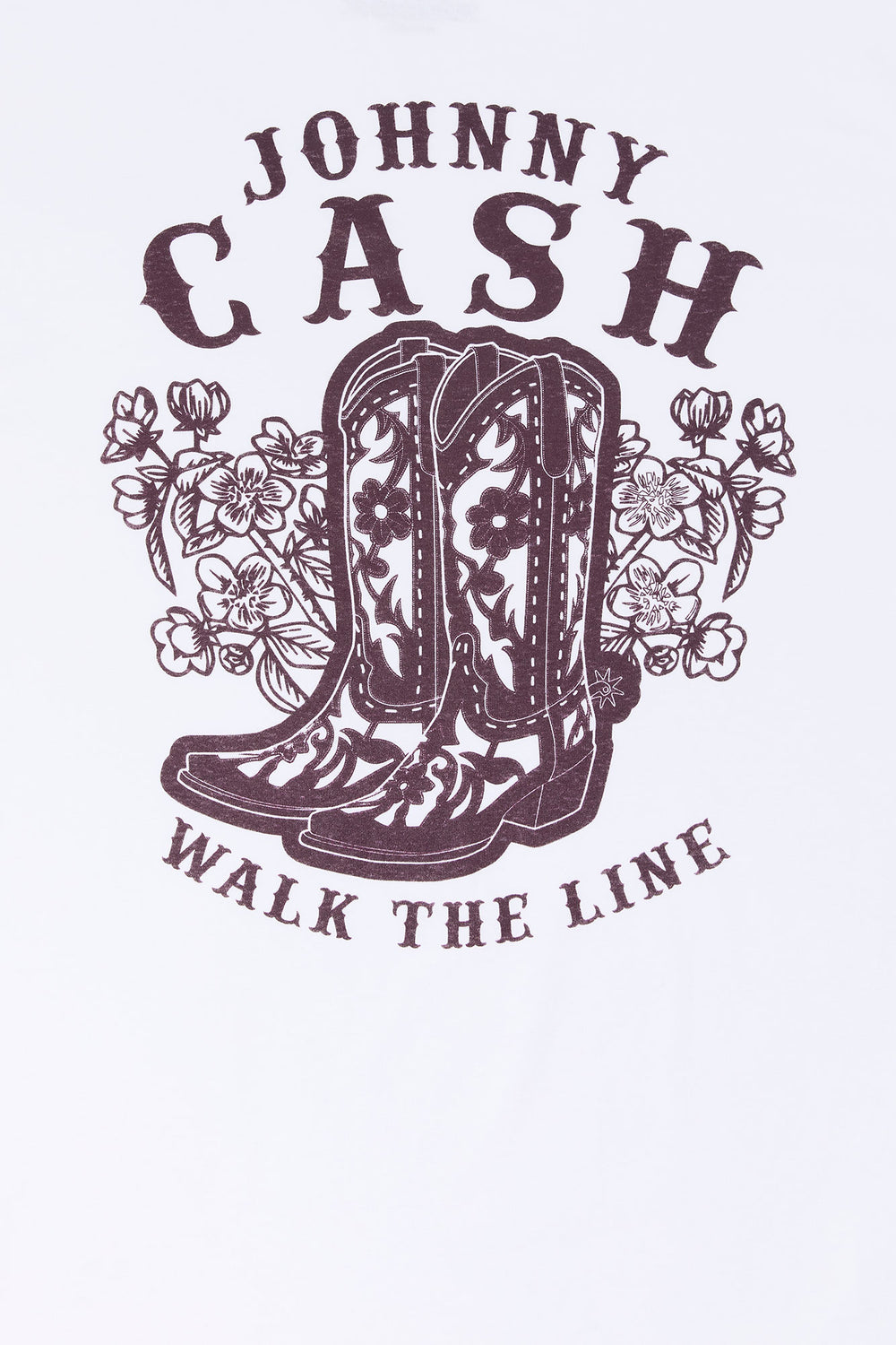 Johnny Cash Graphic Boyfriend T-Shirt Johnny Cash Graphic Boyfriend T-Shirt 1
