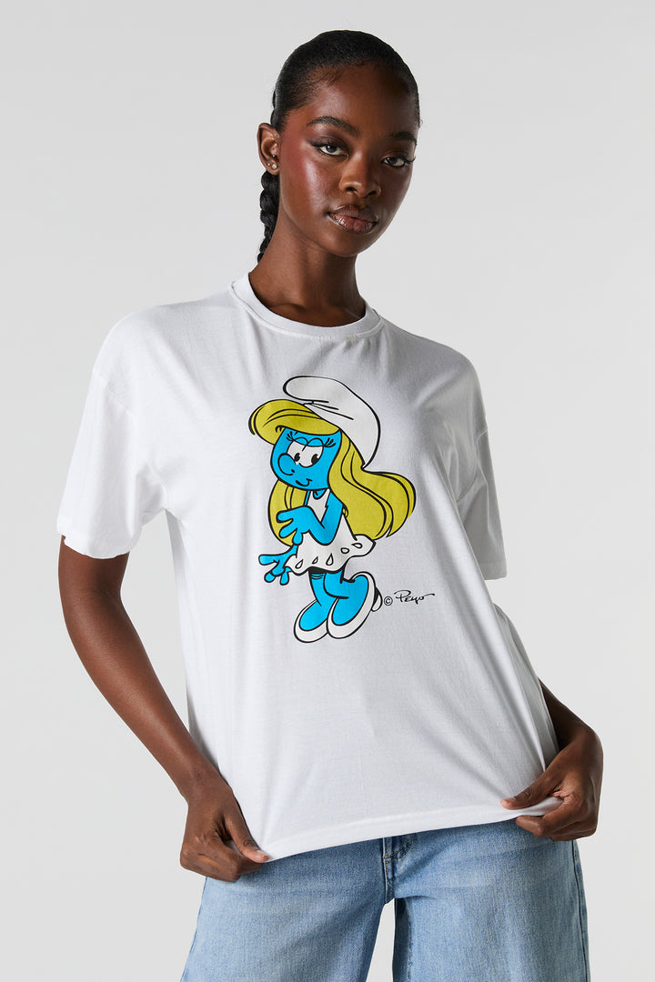 Smurfette Graphic Boyfriend T-Shirt