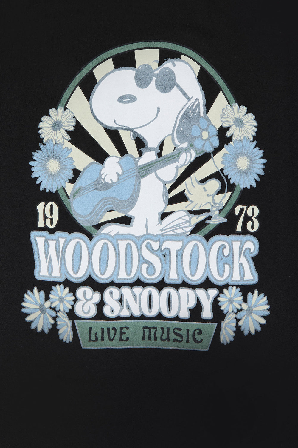 Snoopy Live Music Graphic Boyfriend T-Shirt Snoopy Live Music Graphic Boyfriend T-Shirt 1