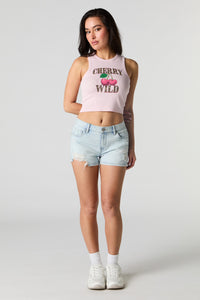 Summer Graphic Ribbed Tank