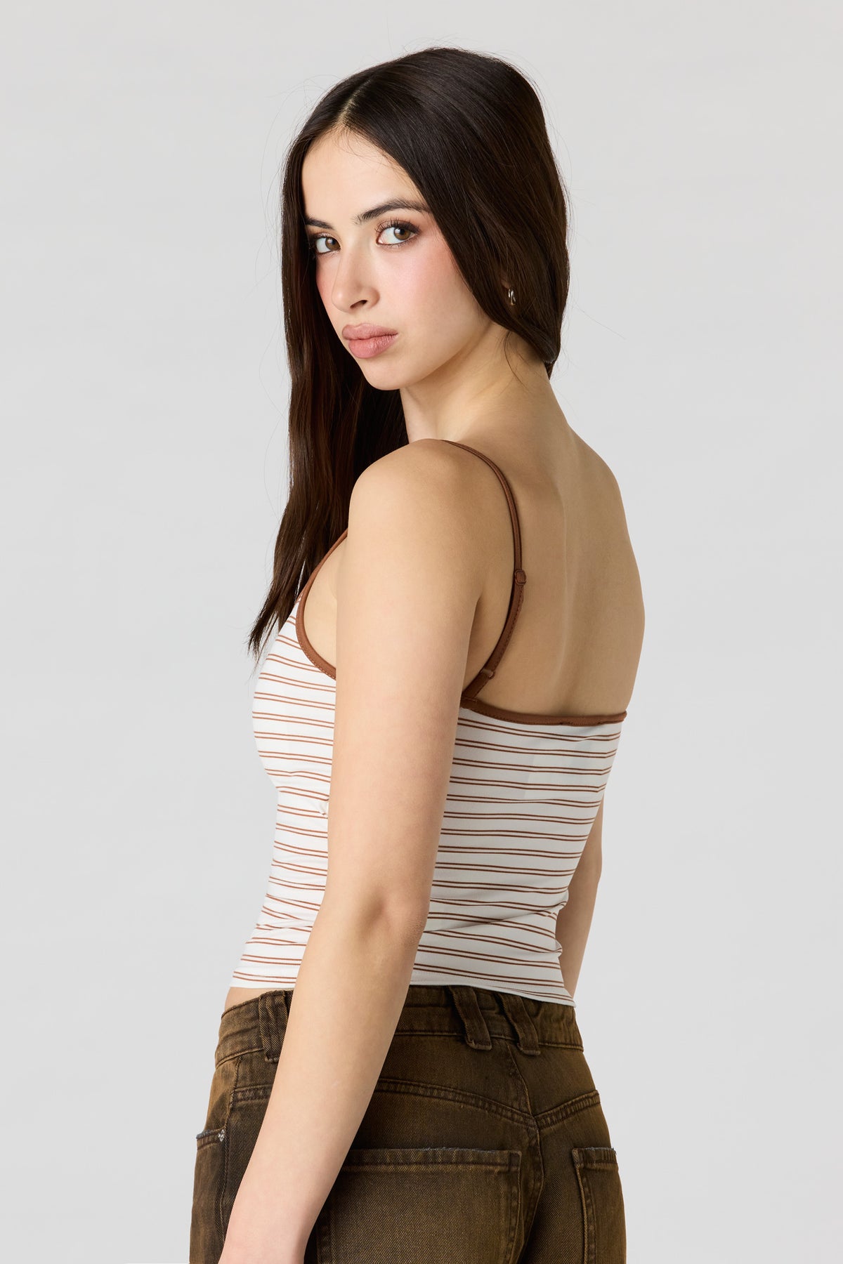 Alt View 2. Braless Graphic Cami - Off White