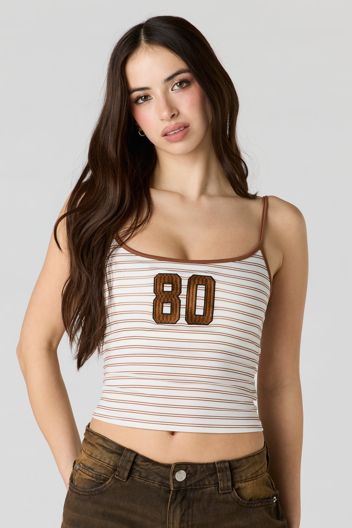 Braless Graphic Cami - Off White
