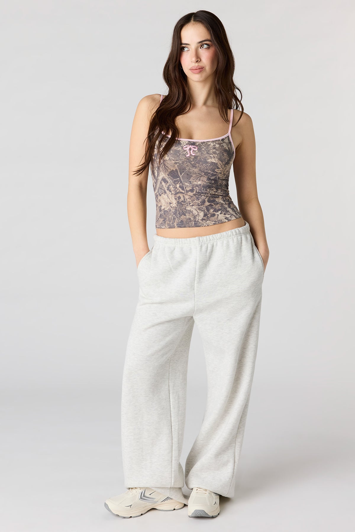 Alt View 3. Braless Graphic Cami - Camouflage