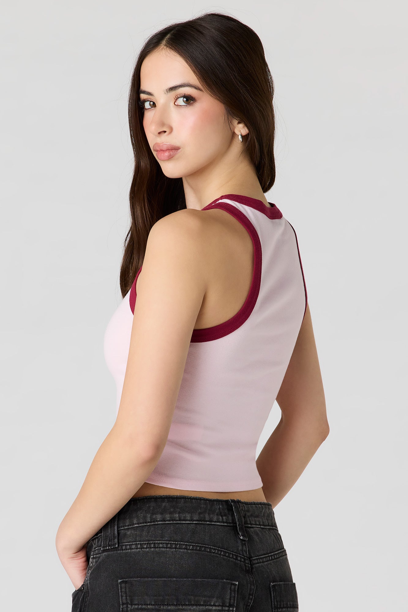 High Neck Graphic Tank – Charlotte Russe