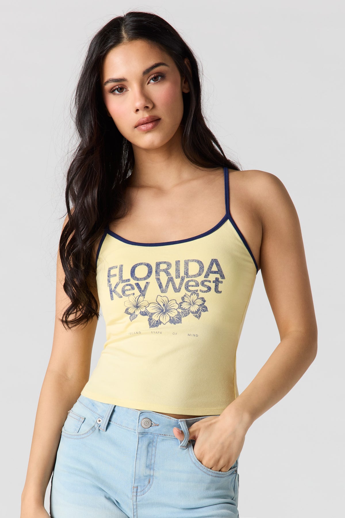 Summer Graphic Cami - Yellow