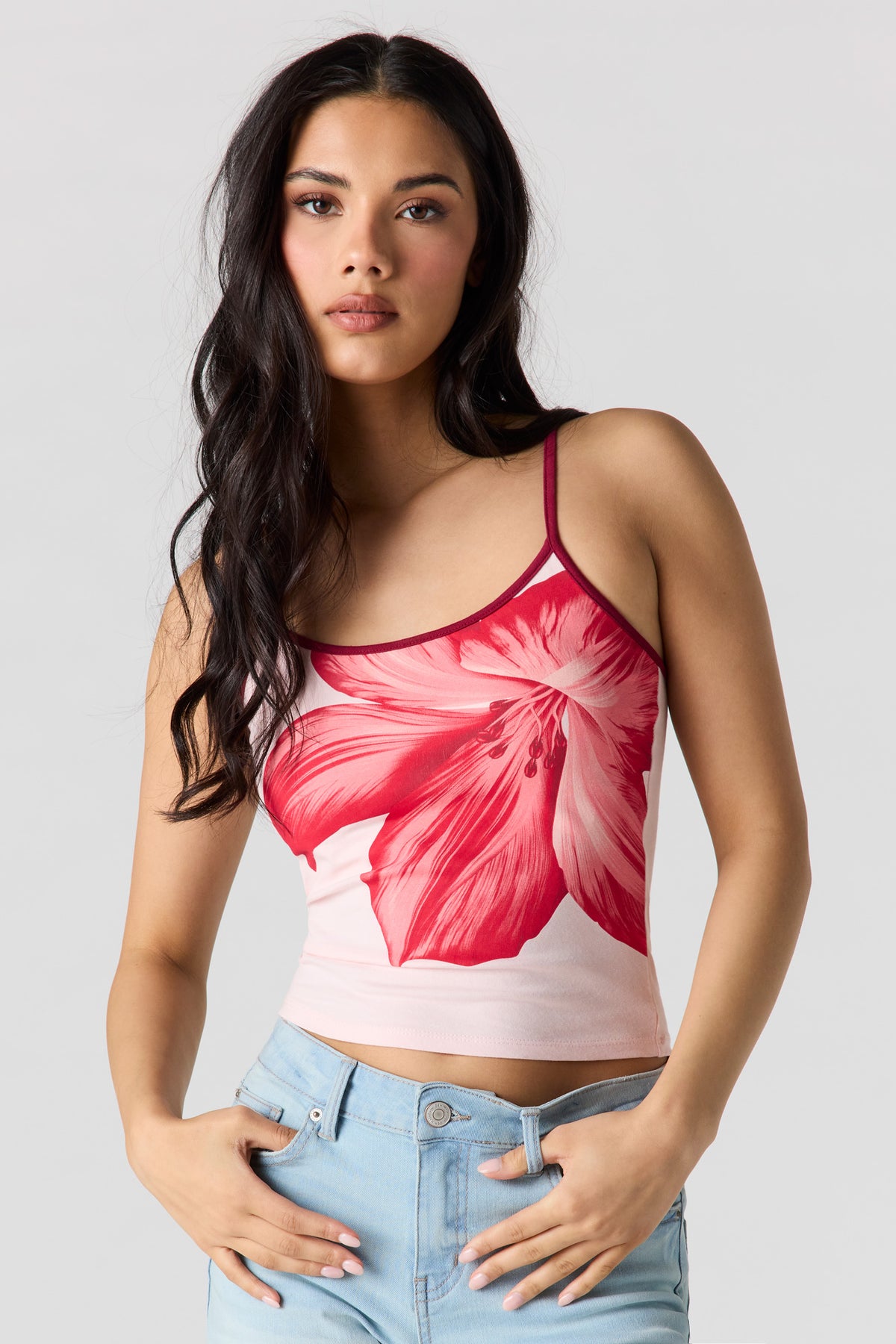 Summer Graphic Cami - Light Pink