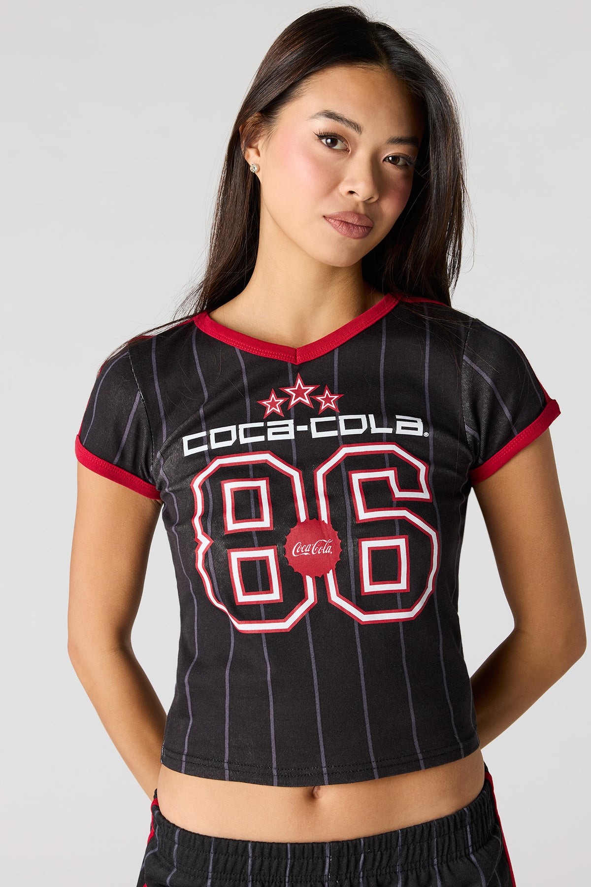 Coca-Cola Graphic Contrast T-Shirt - Black