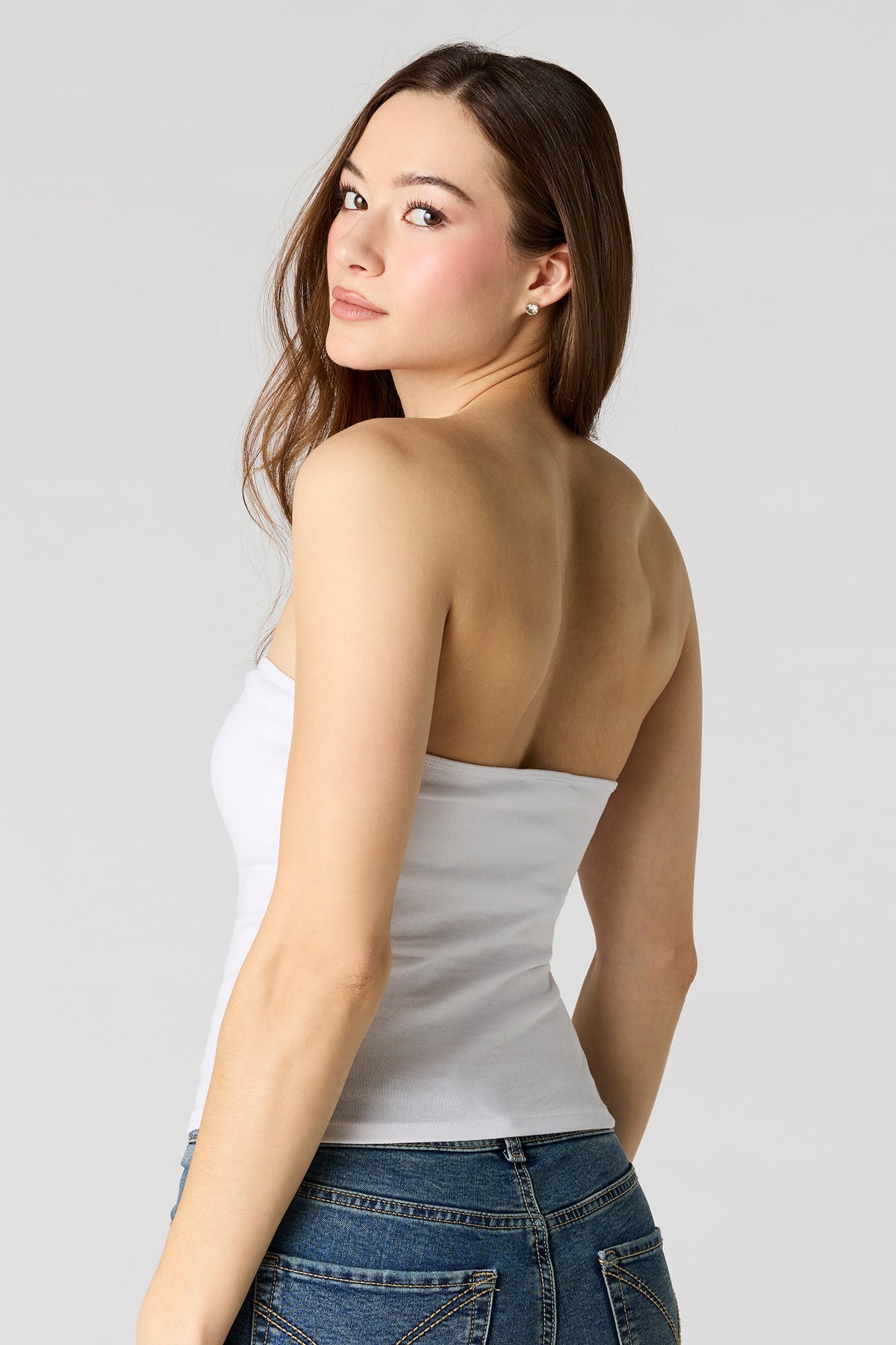 Alt View 11. Braless Sweetheart Tube Top - Aqua