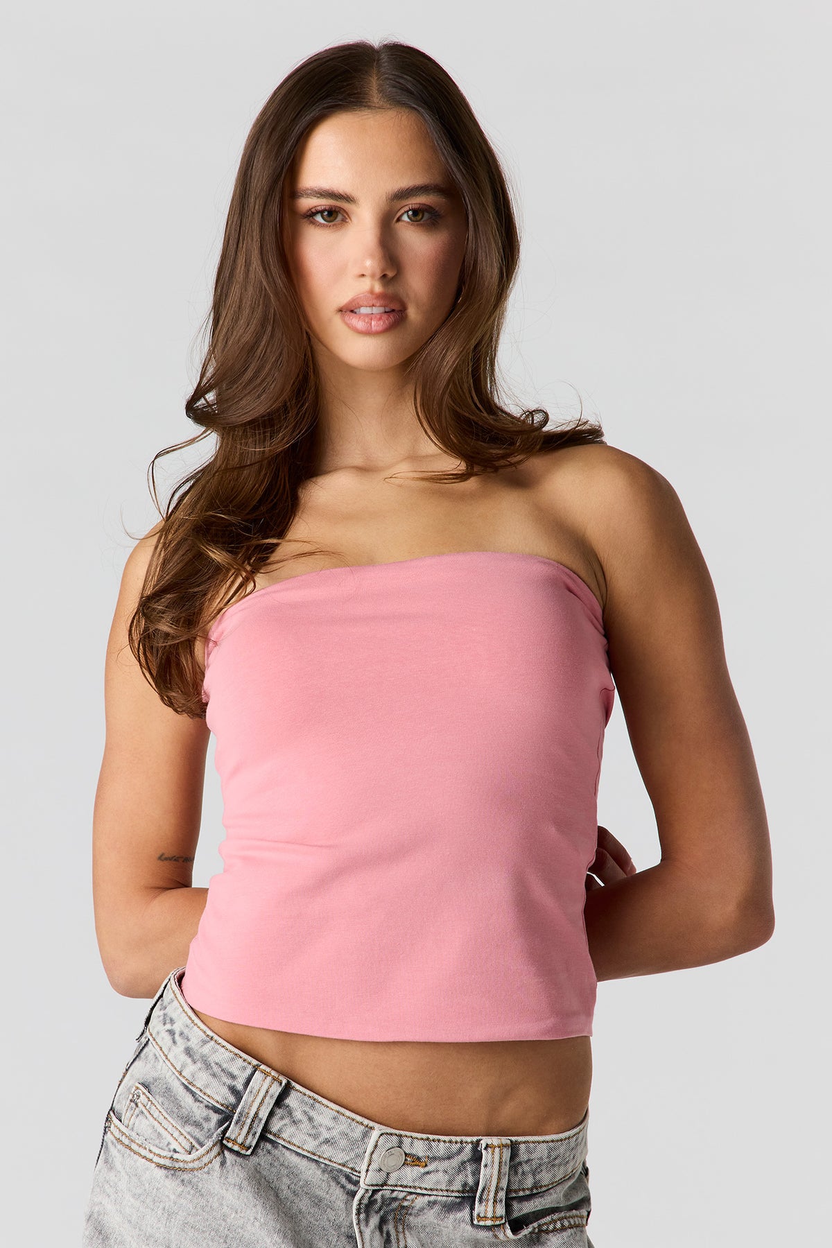 Soft Contour Tube Top - Dusty Rose