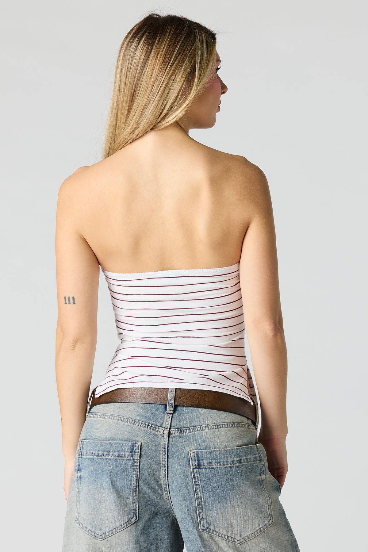 Alt View 2. Soft Contour Tube Top - Bright Red
