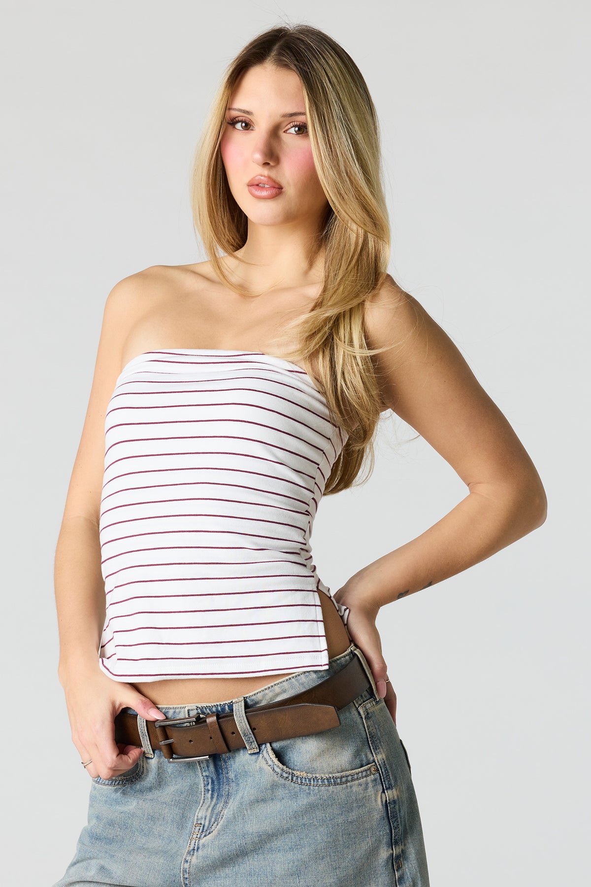 Soft Contour Tube Top - Bright Red