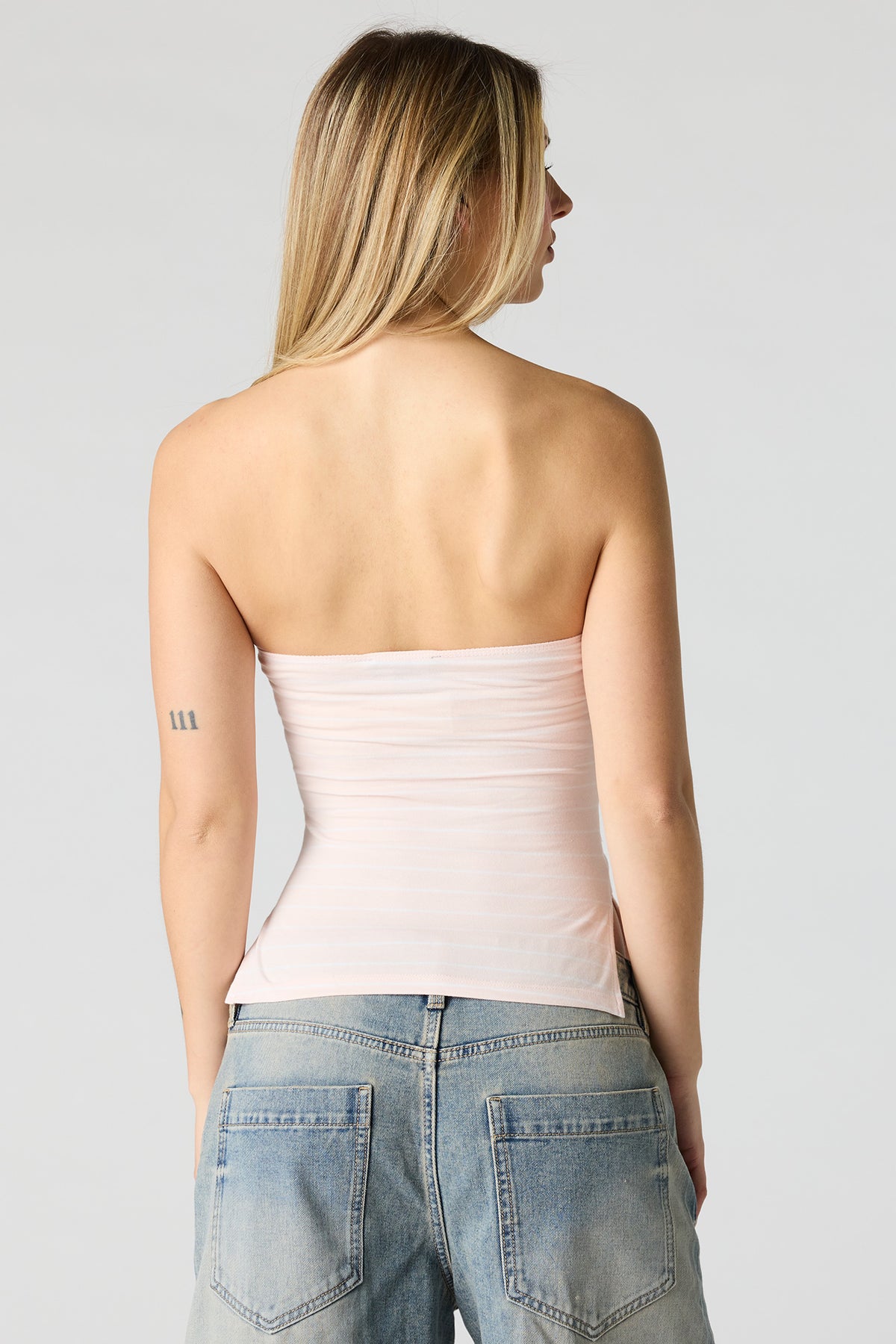 Alt View 2. Soft Contour Tube Top - Rose