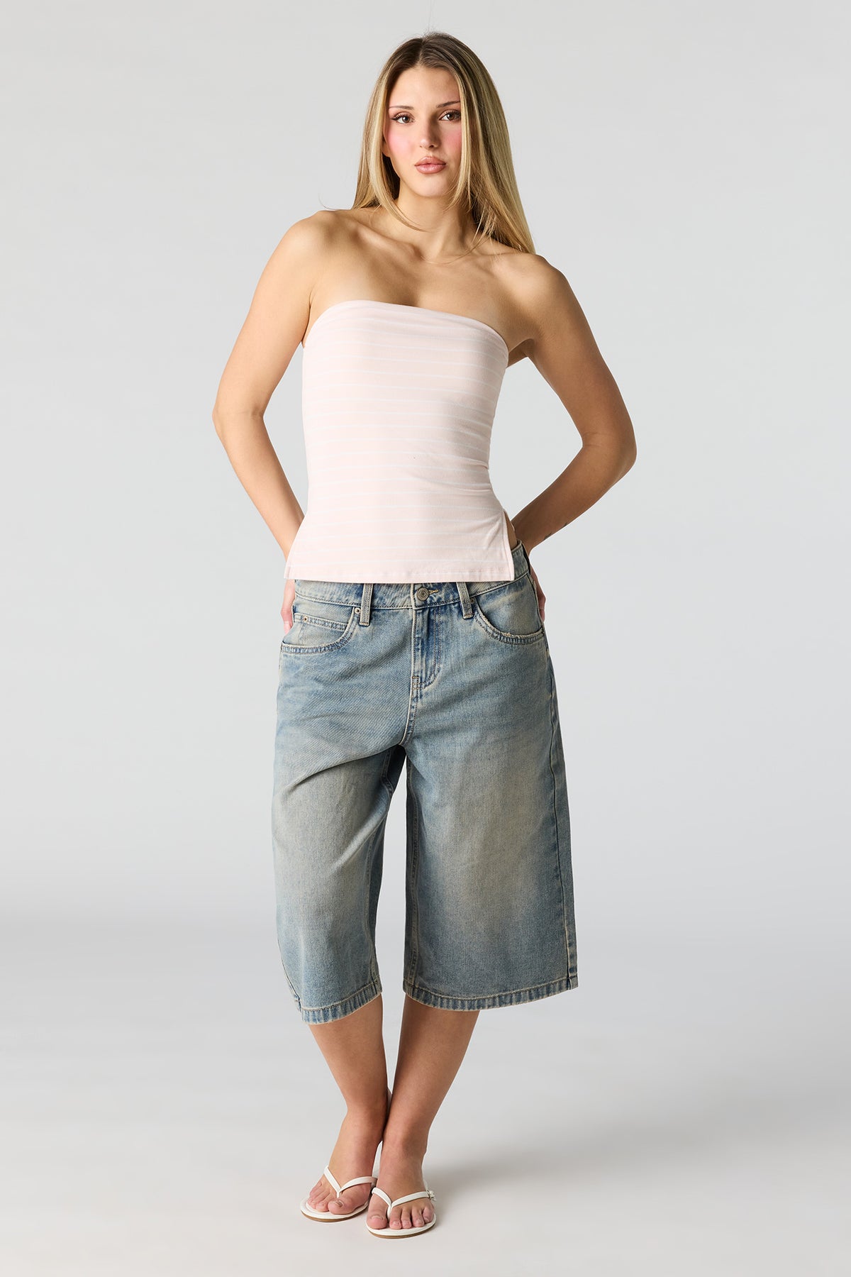 Alt View 3. Soft Contour Tube Top - Rose
