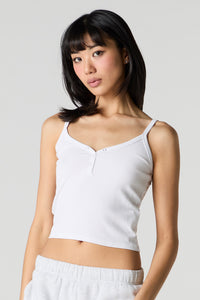 Ribbed Henley Cami