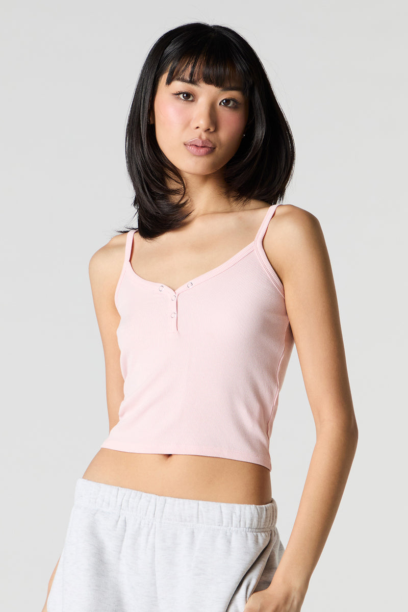 Ribbed Henley Cami