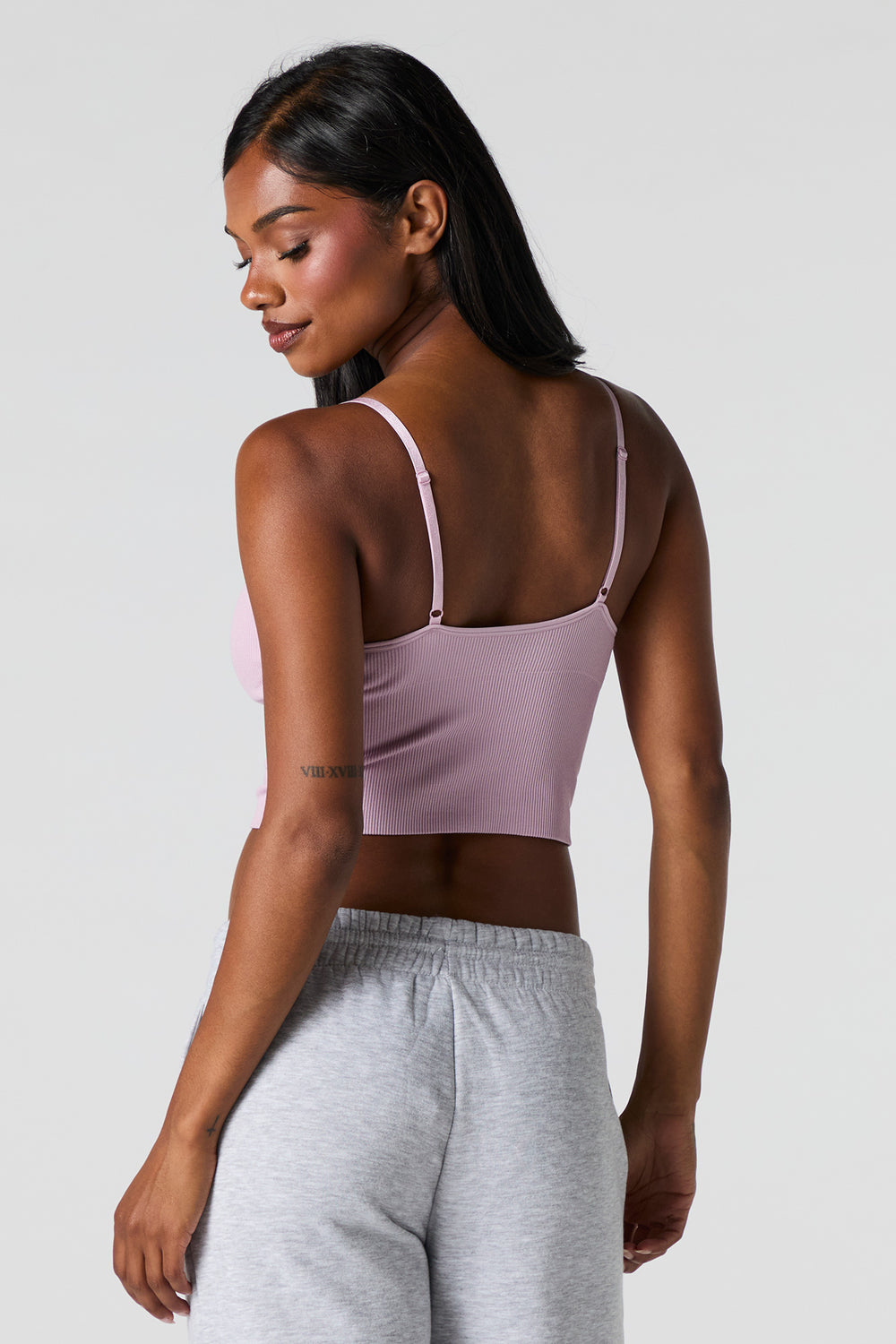 Seamless Ribbed V-Neck Cami with Built-In Bra Cups Seamless Ribbed V-Neck Cami with Built-In Bra Cups 18