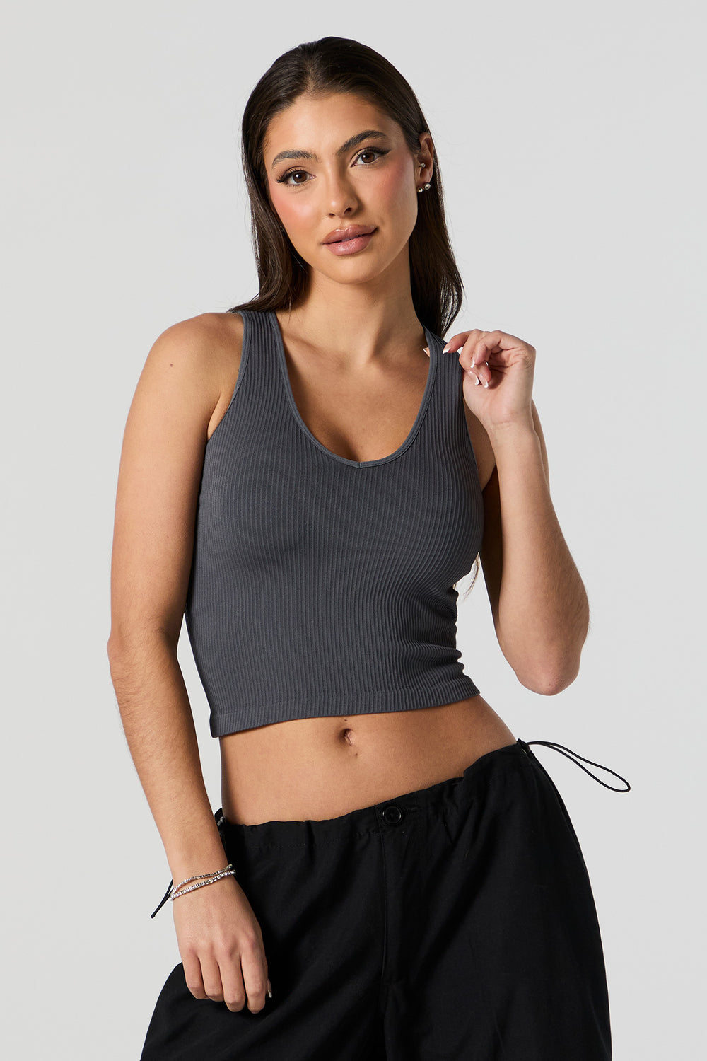 Seamless Ribbed Cropped Tank Seamless Ribbed Cropped Tank 7