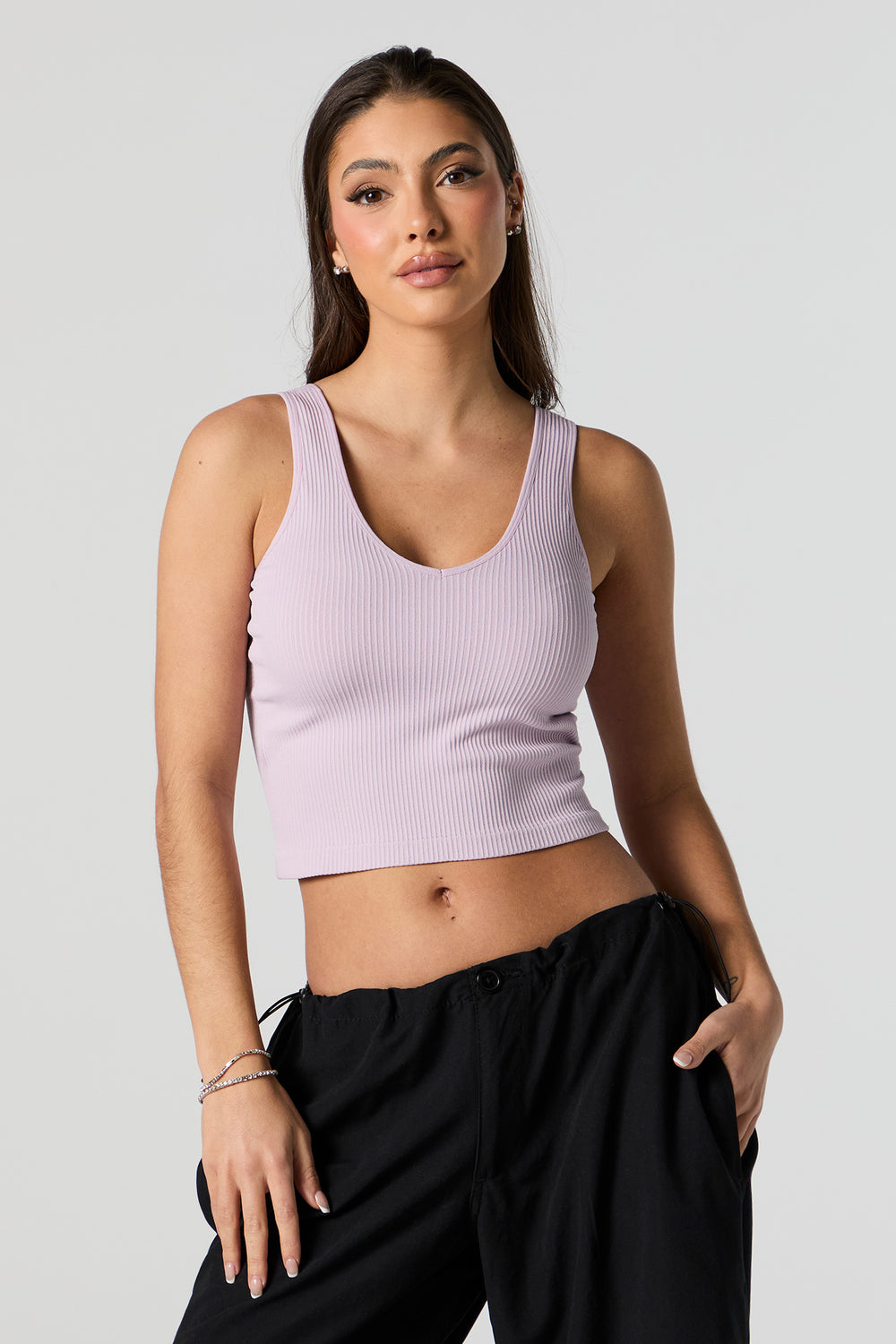 Seamless Ribbed Cropped Tank Seamless Ribbed Cropped Tank 16
