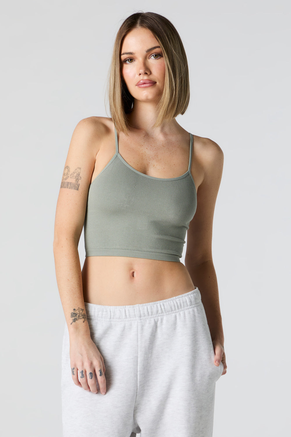 Seamless Ribbed Scoop Neck Cropped Cami Seamless Ribbed Scoop Neck Cropped Cami 11