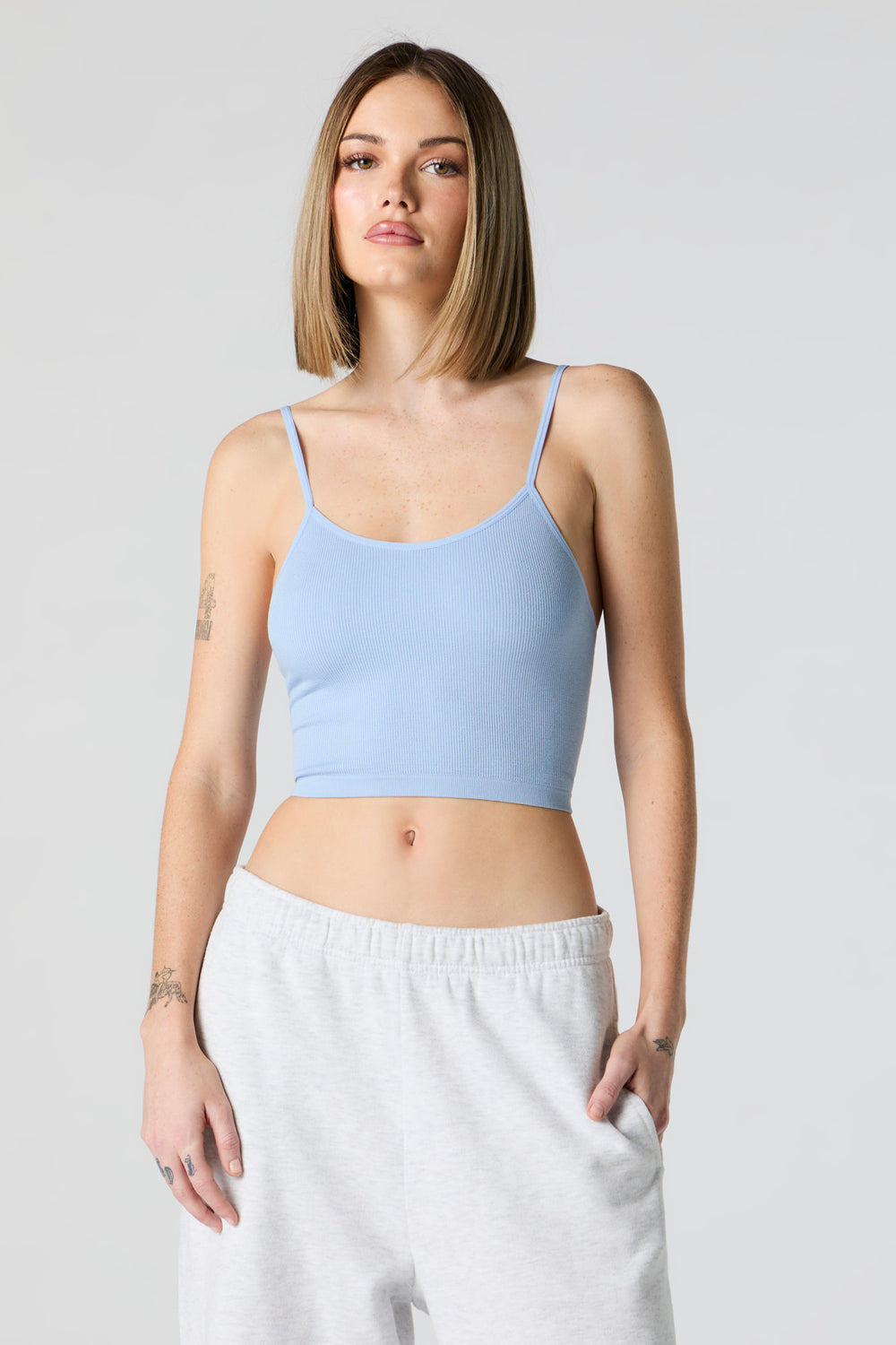 Seamless Ribbed Scoop Neck Cropped Cami Seamless Ribbed Scoop Neck Cropped Cami 4